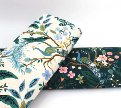 Taschenstoff Canvas Vintage Garden naturweiß (10 cm)